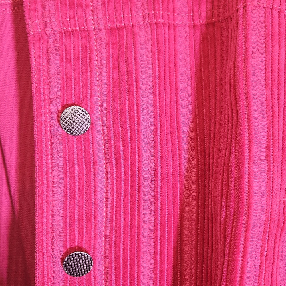 CAbi Fuchsia Corduroy Jean Jacket - Picture 4 of 5
